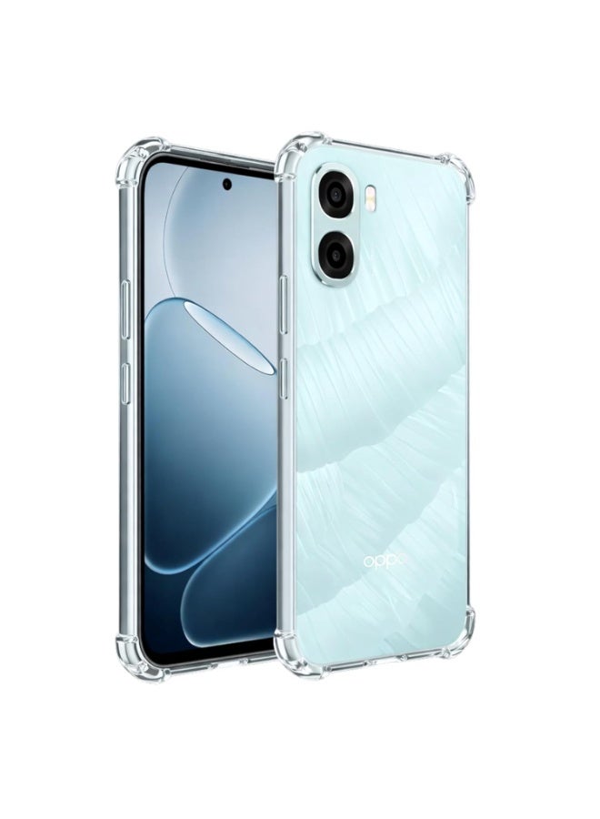 Case for OPPO A6x 5G Clear Case Cover Soft Flexible Transparent Silicone TPU Back Cover with Camera Protection Shockproof Bumper for OPPO A6x - Image 1